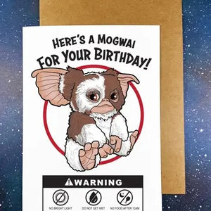 Mogwai Birthday Card